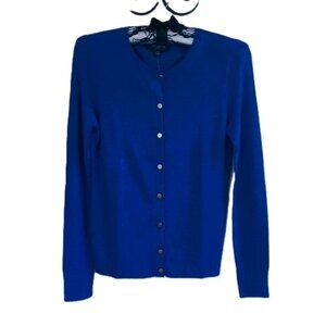 NEW Ann Taylor Cornflower Blue Button Up Sweater XSP or XS